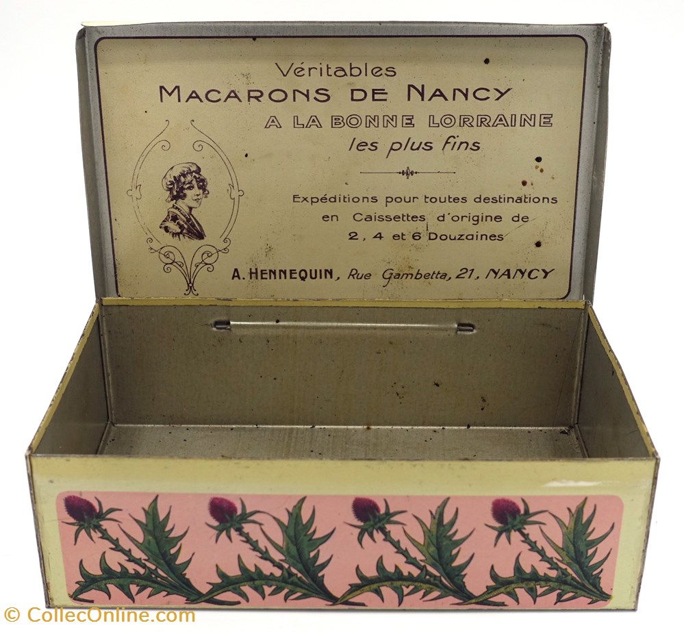 Bergamotes de Nancy 2 objets publicitaires boites lithographiees bergamotes de nancy