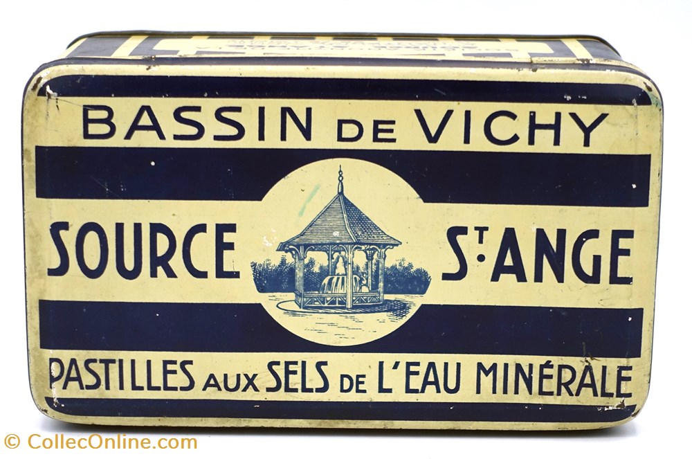 Pastilles de Vichy objets publicitaires boites lithographiees pastilles de vichy