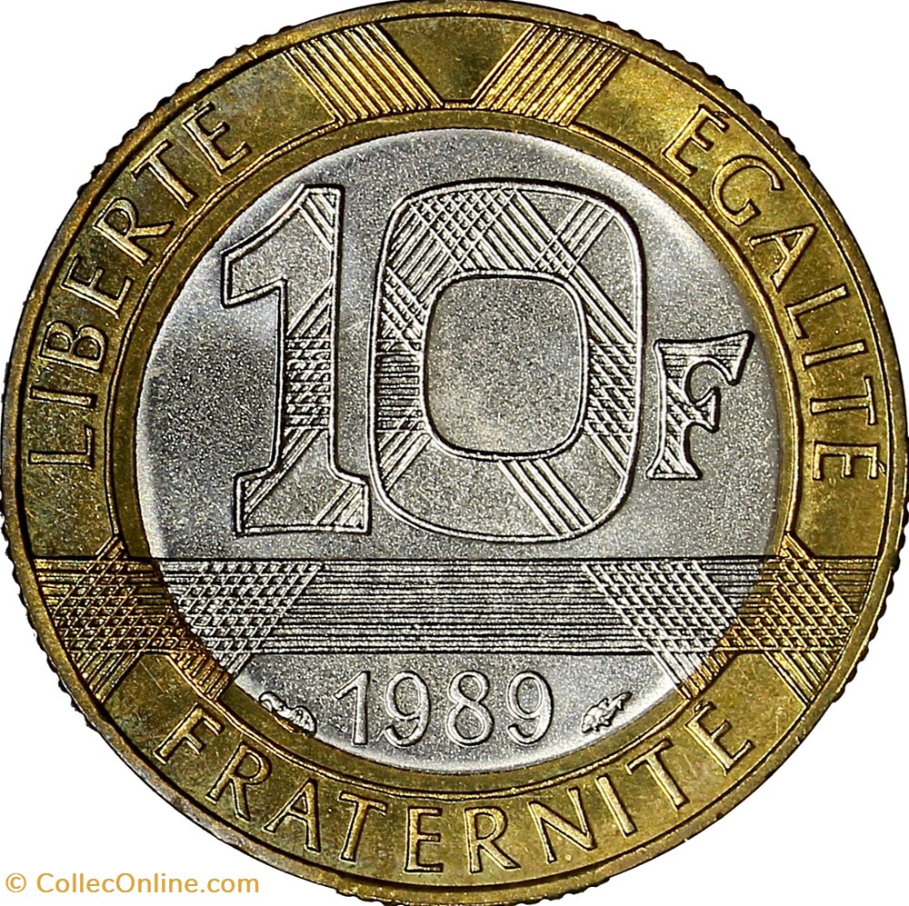 10 francs Montesquieu, BU, 1989 monnaies monde france 10 francs montesquieu bu 1989