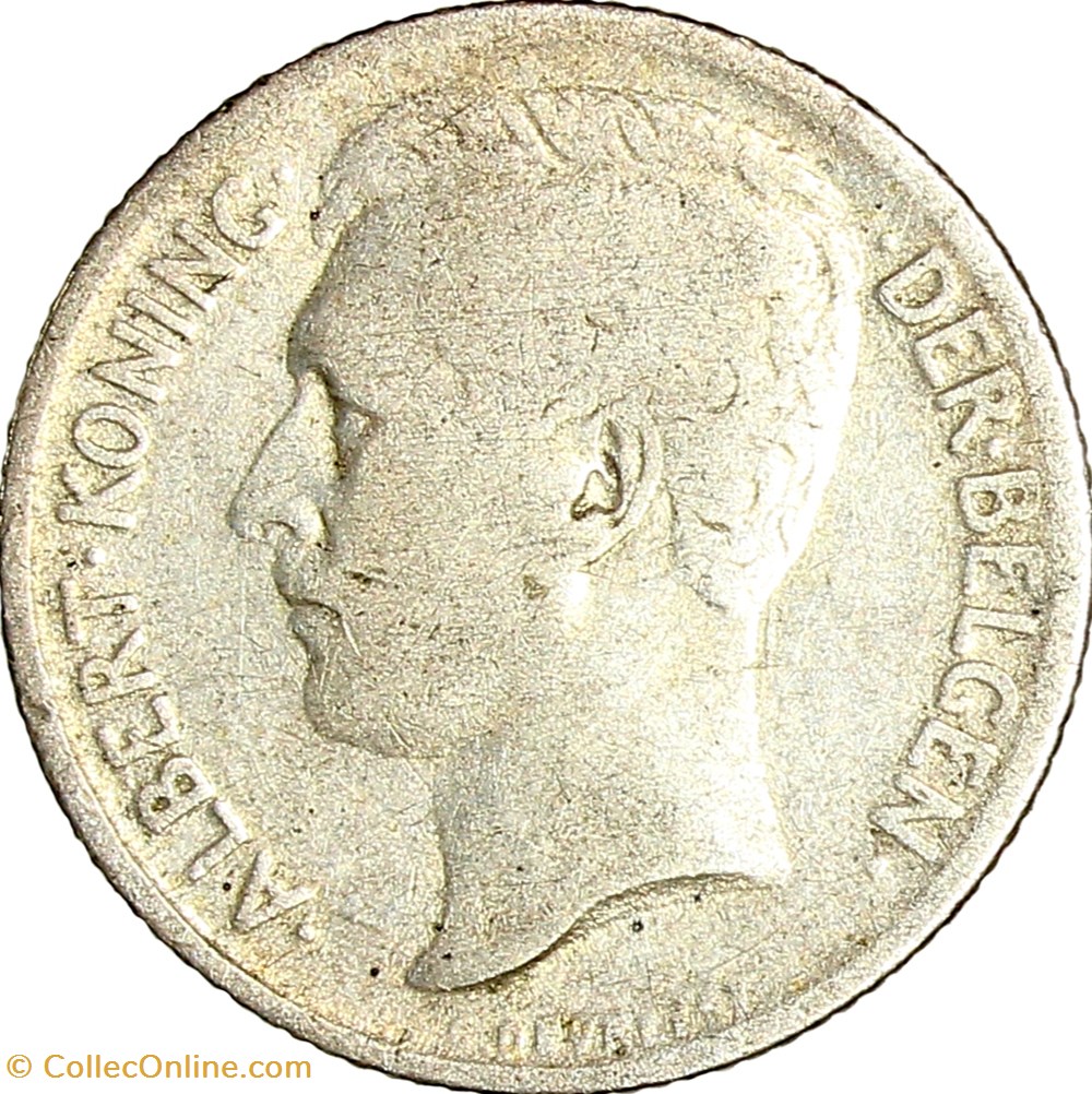 50 centimes, légende flamande, Albert Ier de Belgique, 1911 monnaies monde 50 centimes legende flamande albert ier de belgique 1911