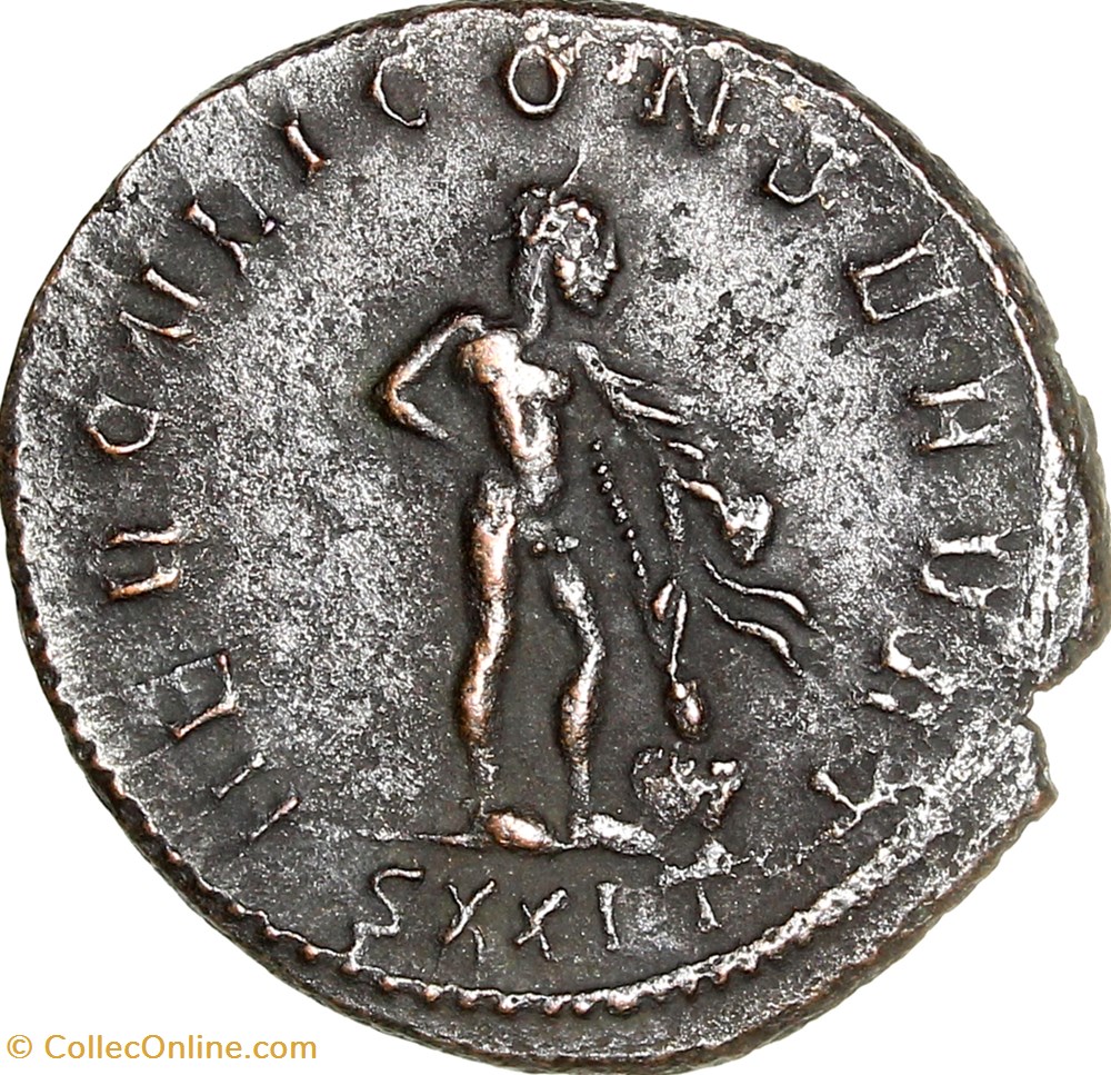 Aurelianus de Dioclétien, Hercule, 288, Ticinum monnaies antiques romaines imperiales republicaines aurelianus de diocletien hercule 288 ticinum