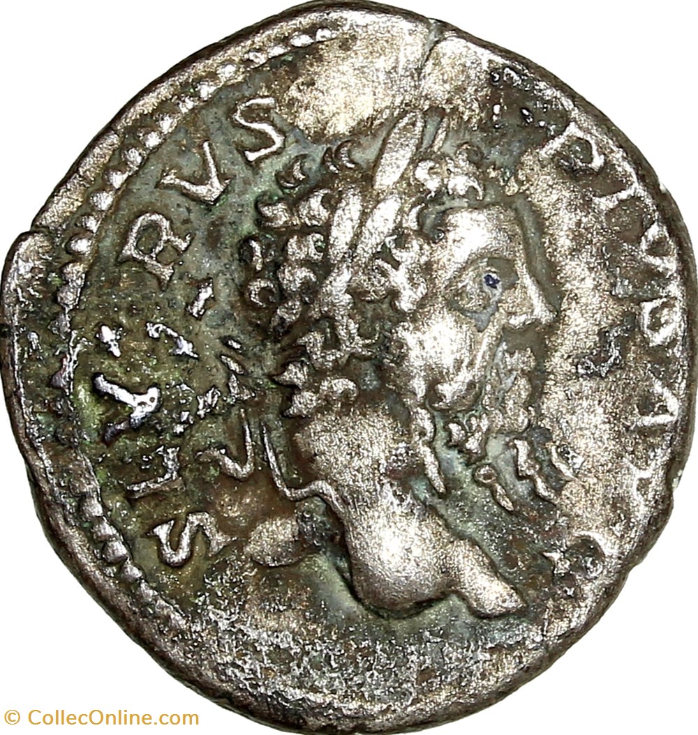 Denier de Septime Sévère, Salus, 208, Rome monnaies antiques romaines imperiales et republicaines denier de septime severe salus 208 rome