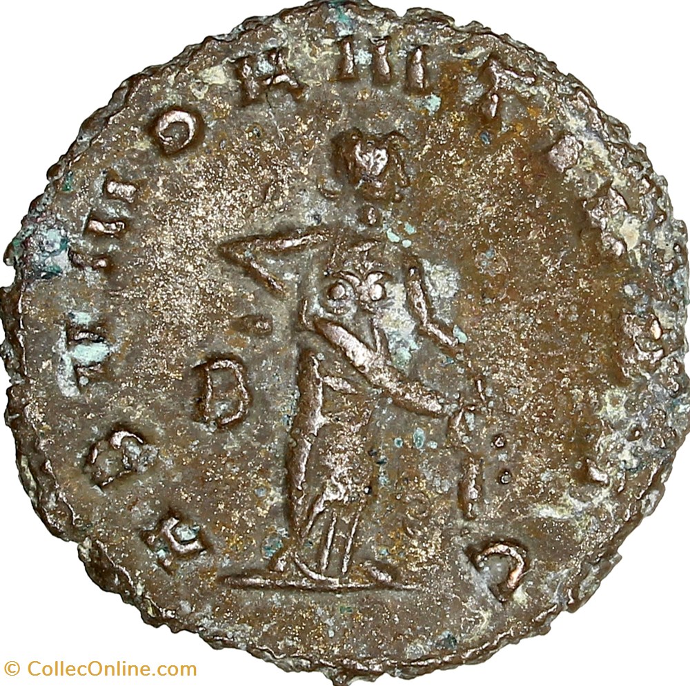 Antoninien de Gallien, Abundantia, 265-266, Rome monnaies antiques romaines imperiales et republicaines antoninien de gallien abundantia 265 266 rome