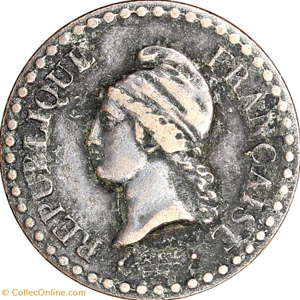 Un centime Dupré, IIe République, 1848, Paris monnaies monde france un centime dupre iie republique 1848 paris