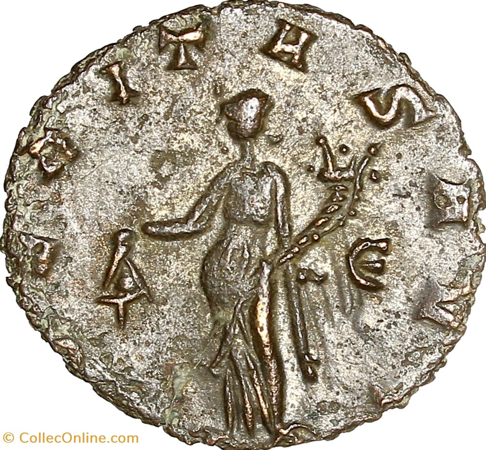 Antoninien de Gallien, Uberitas, 265-266, Rome monnaies antiques romaines imperiales et republicaines antoninien de gallien uberitas 265 266 rome