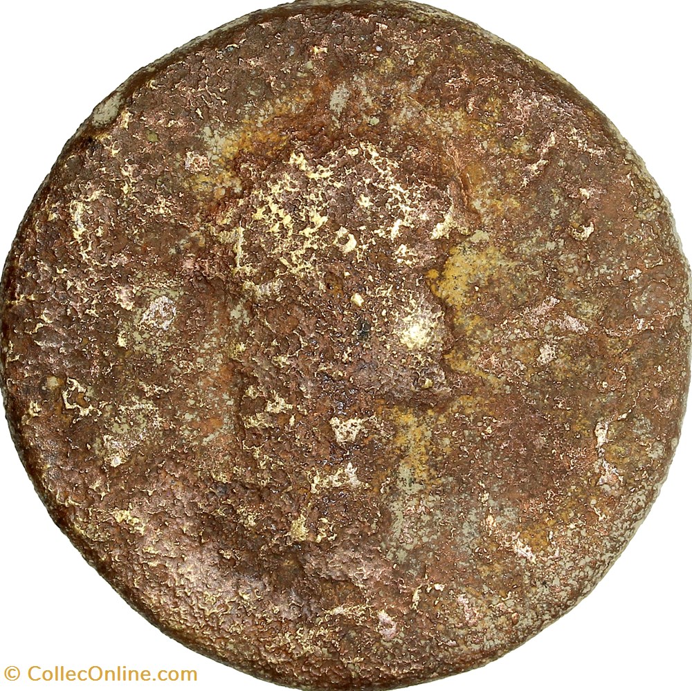 Sesterce de Domitien, Minerve, 82, Rome monnaies antiques a romaines imperiales et republicaines sesterce de domitien minerve 82 rome