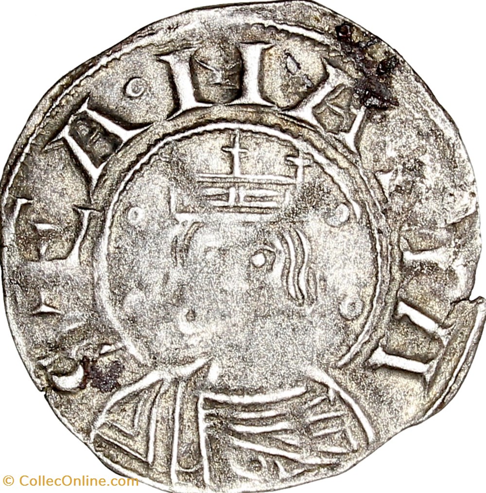 Denier anonyme, Evêché de Clermont, c. 1100-1150, Clermont monnaies europe medievale france feodales denier anonyme eveche de clermont c 1100 1150 clermont