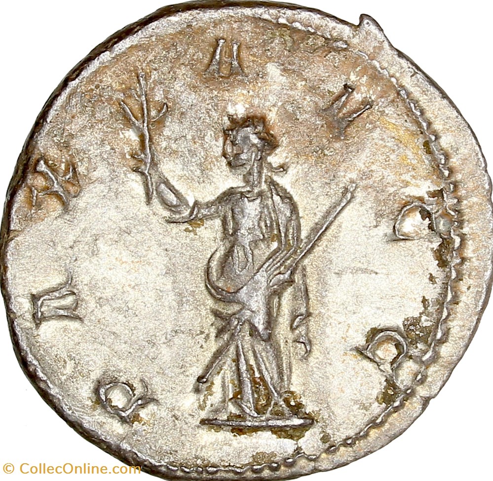 monnaies antiques romaines imperiales et republicaines antoninien de volusien pax 251 253 rome