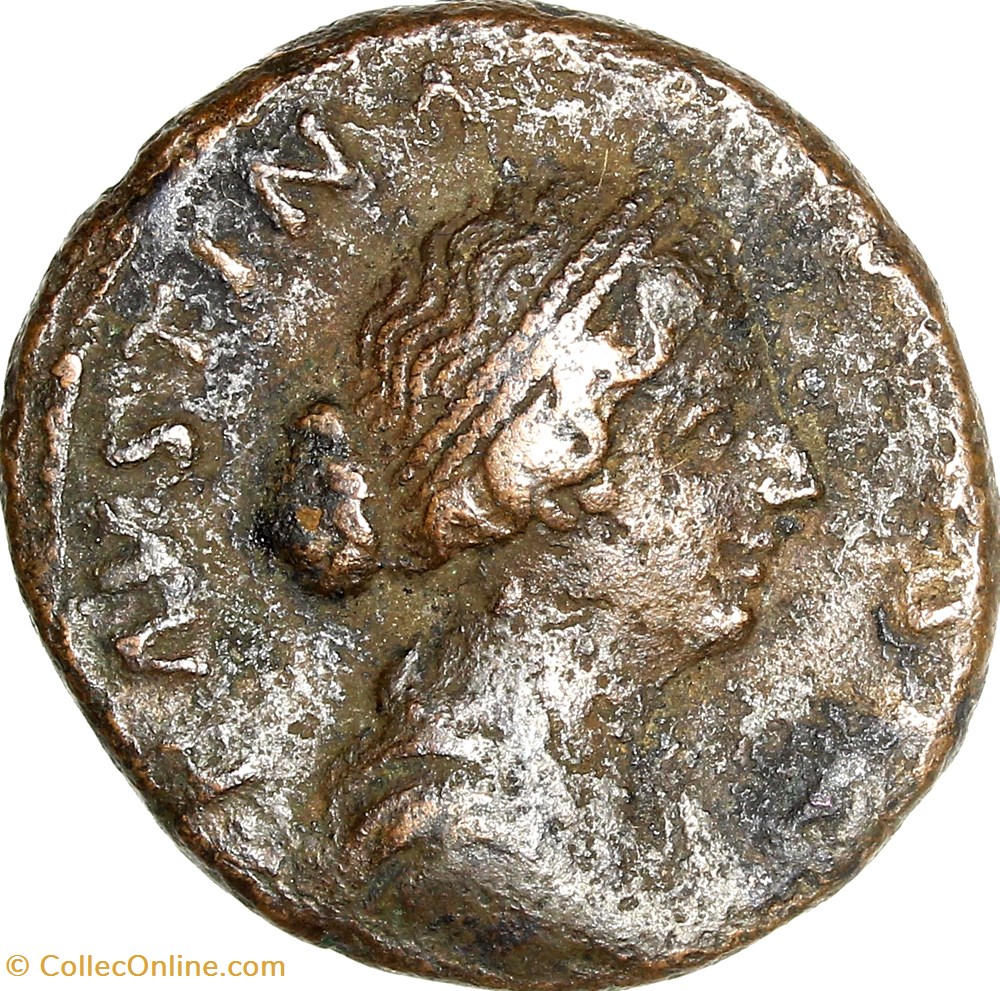 monnaies antiques romaines imperiales republicaines as de faustine jeune laetitia 161 175 rome