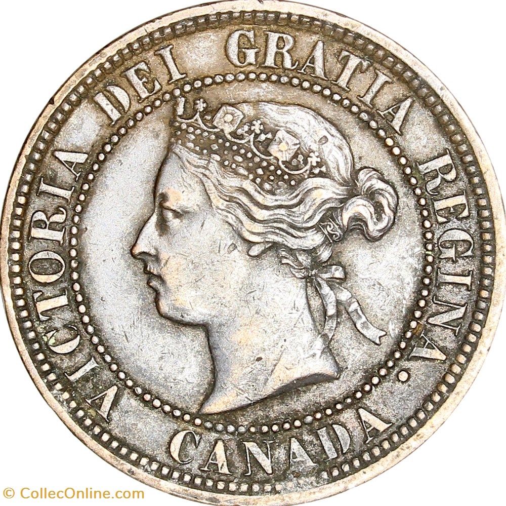 1 cent Victoria, Canada, 1876, Heaton monnaies monde 1 cent victoria canada 1876 heaton
