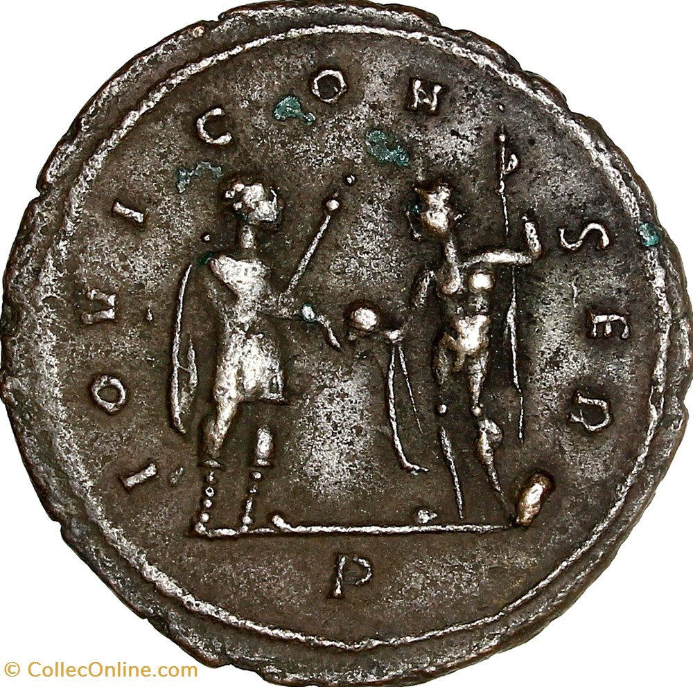 Antoninien d'Aurélien, Aurélien et Jupiter, début 273 - début 274, Serdique monnaies antiques romaines imperiales republicaines antoninien aurelien aurelien et jupiter debut 273 debut 274 serdique