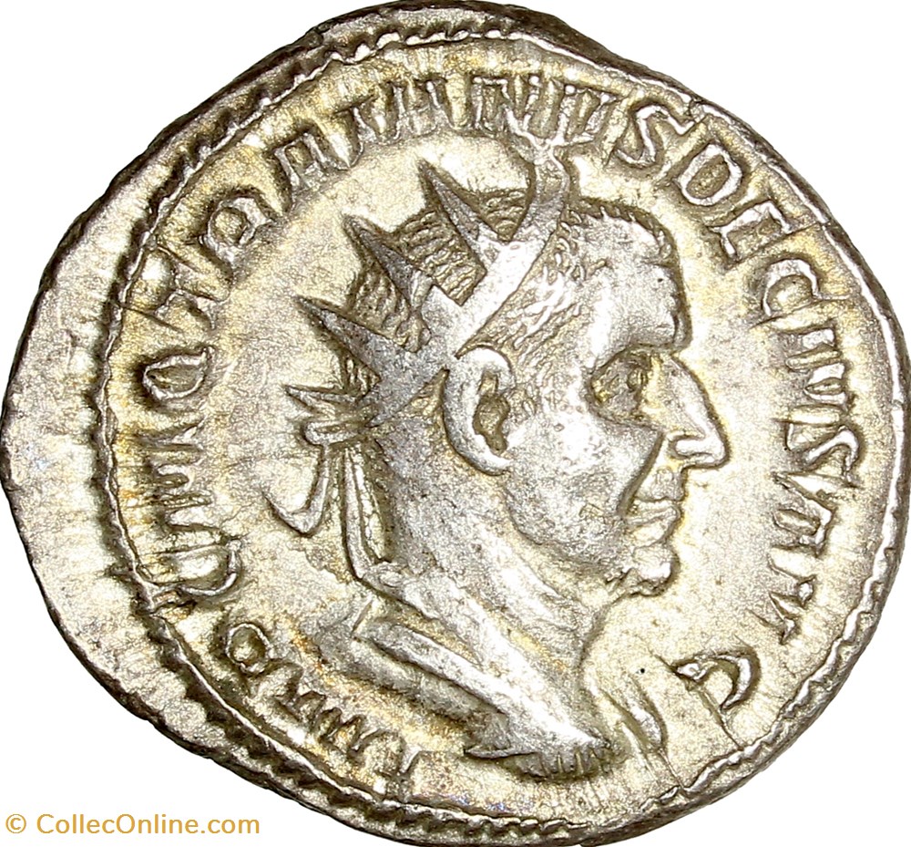 monnaies antiques romaines imperiales et republicaines antoninien de trajan dece pannoniae 249 251 rome