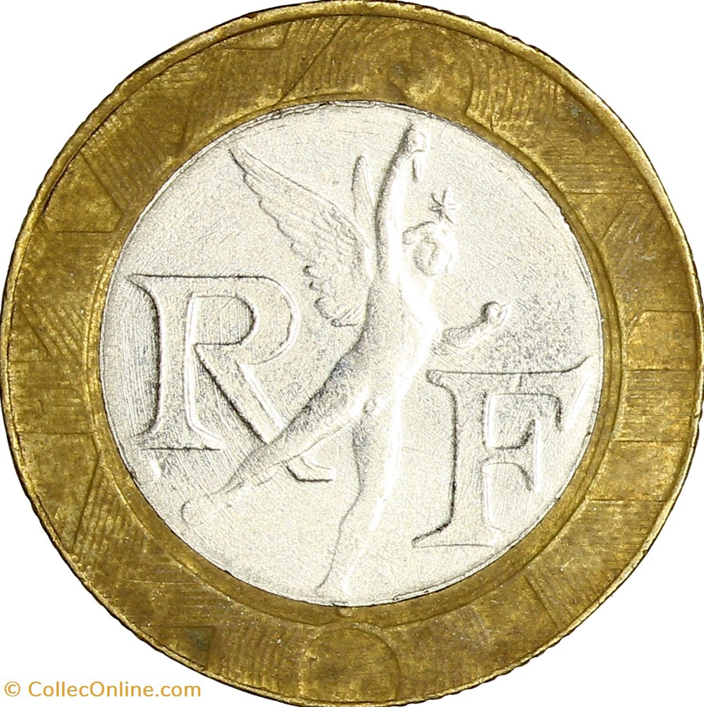 10 francs Génie de la Bastille, Ve République, 1991, faux d'époque monnaies monde france 10 francs genie de la bastille ve republique 1991 faux epoque