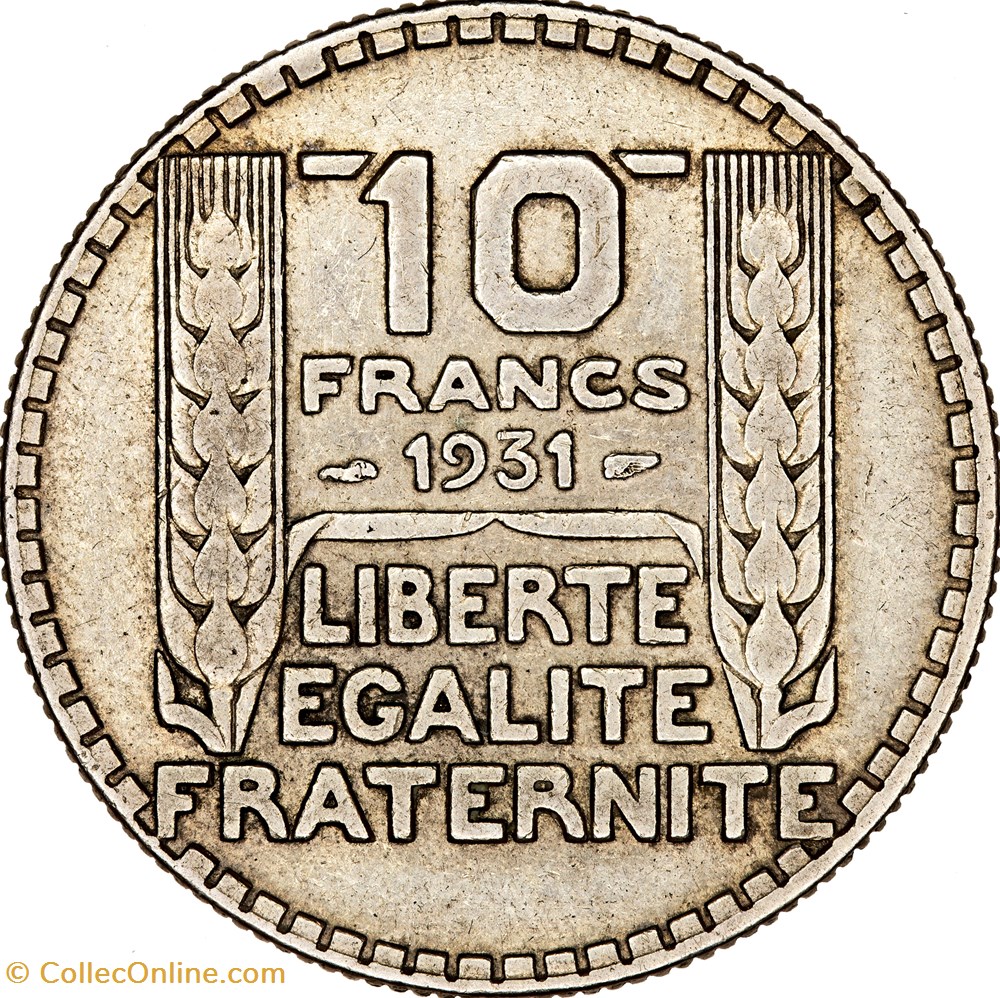 10 francs Turin, IIIe République, 1931 monnaies monde france 10 francs turin iiie republique 1931