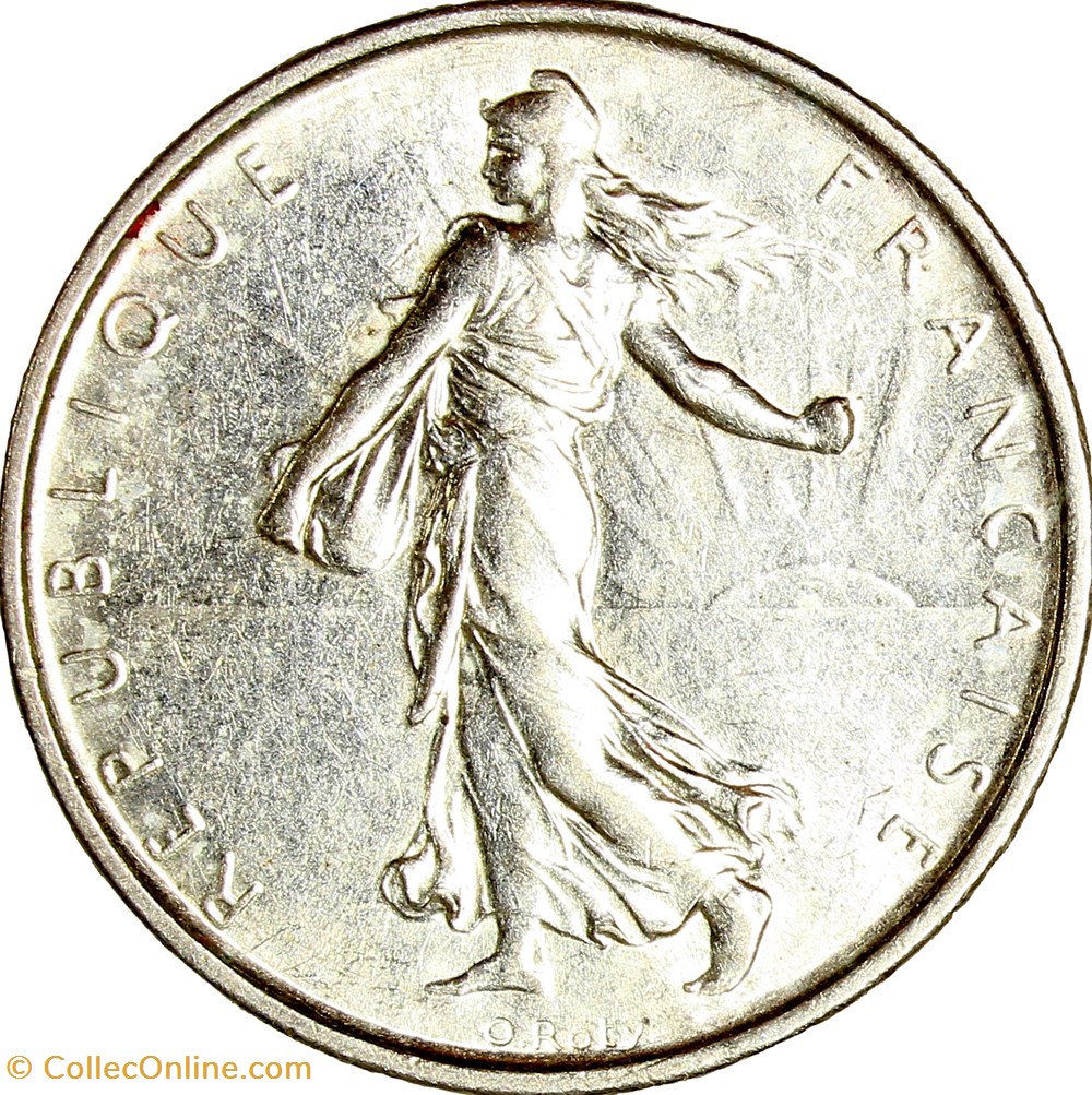 monnaies monde france 5 francs semeuse ve republique 1964