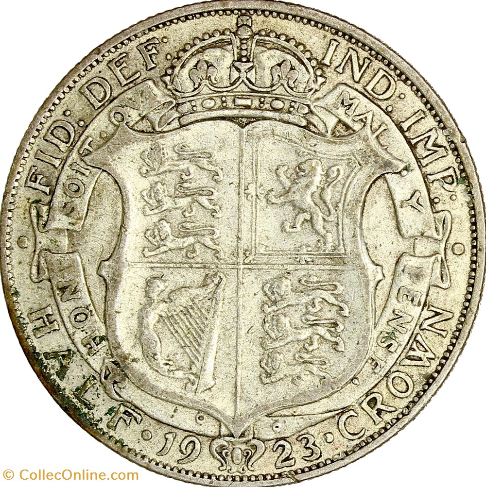 1/2 couronne, Georges V du Royaume-Uni, 1923 monnaies monde 1 2 couronne georges v du royaume uni 1923