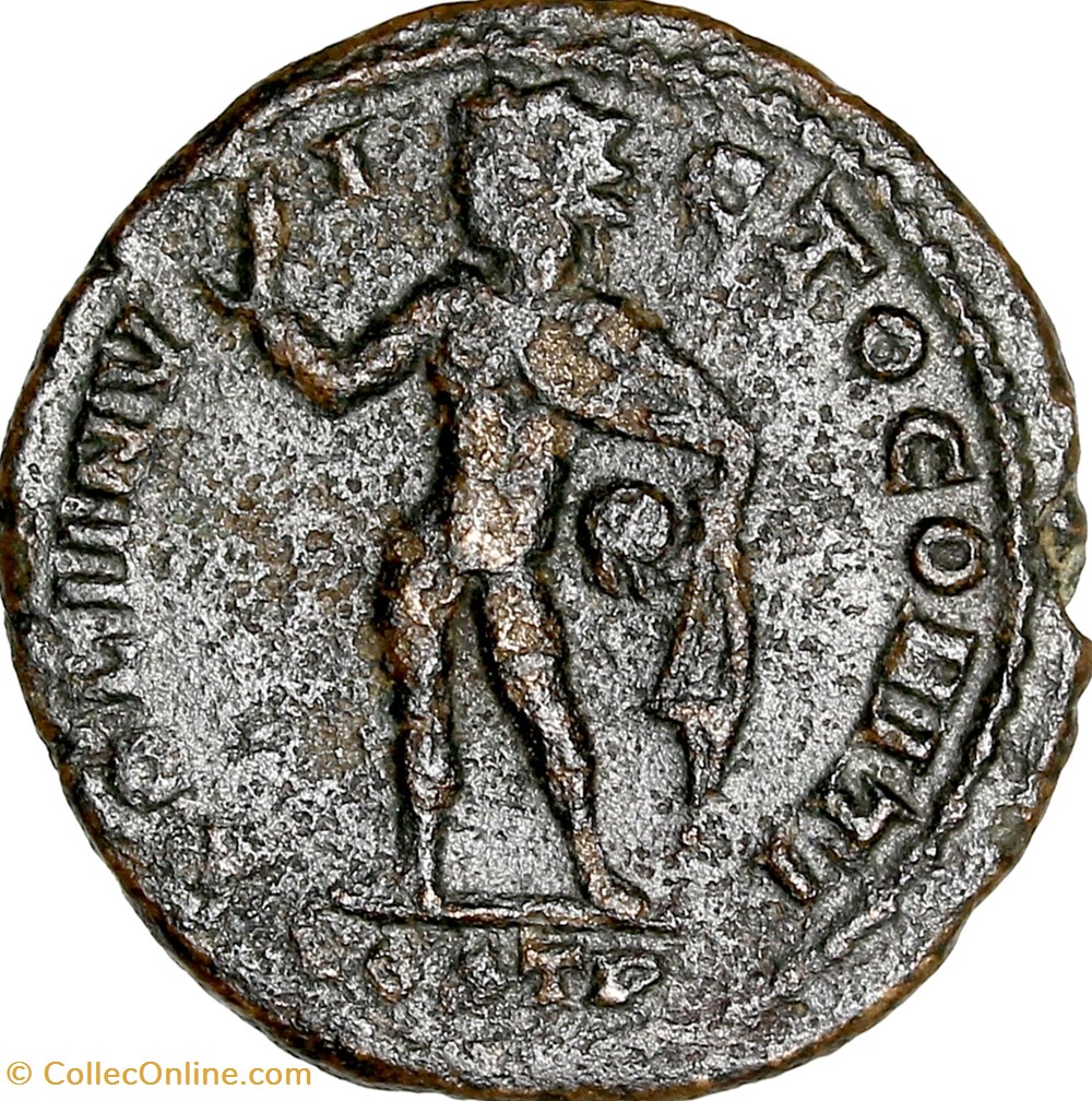 Follis de Constantin Ier, Sol, 312-313, Ostie monnaies antiques romaines imperiales et republicaines follis de constantin ier sol 312 313 ostie