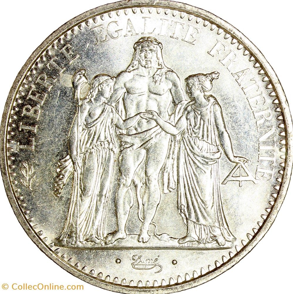 10 francs Hercule, Ve République, 1970 monnaies monde france 10 francs hercule ve republique 1970