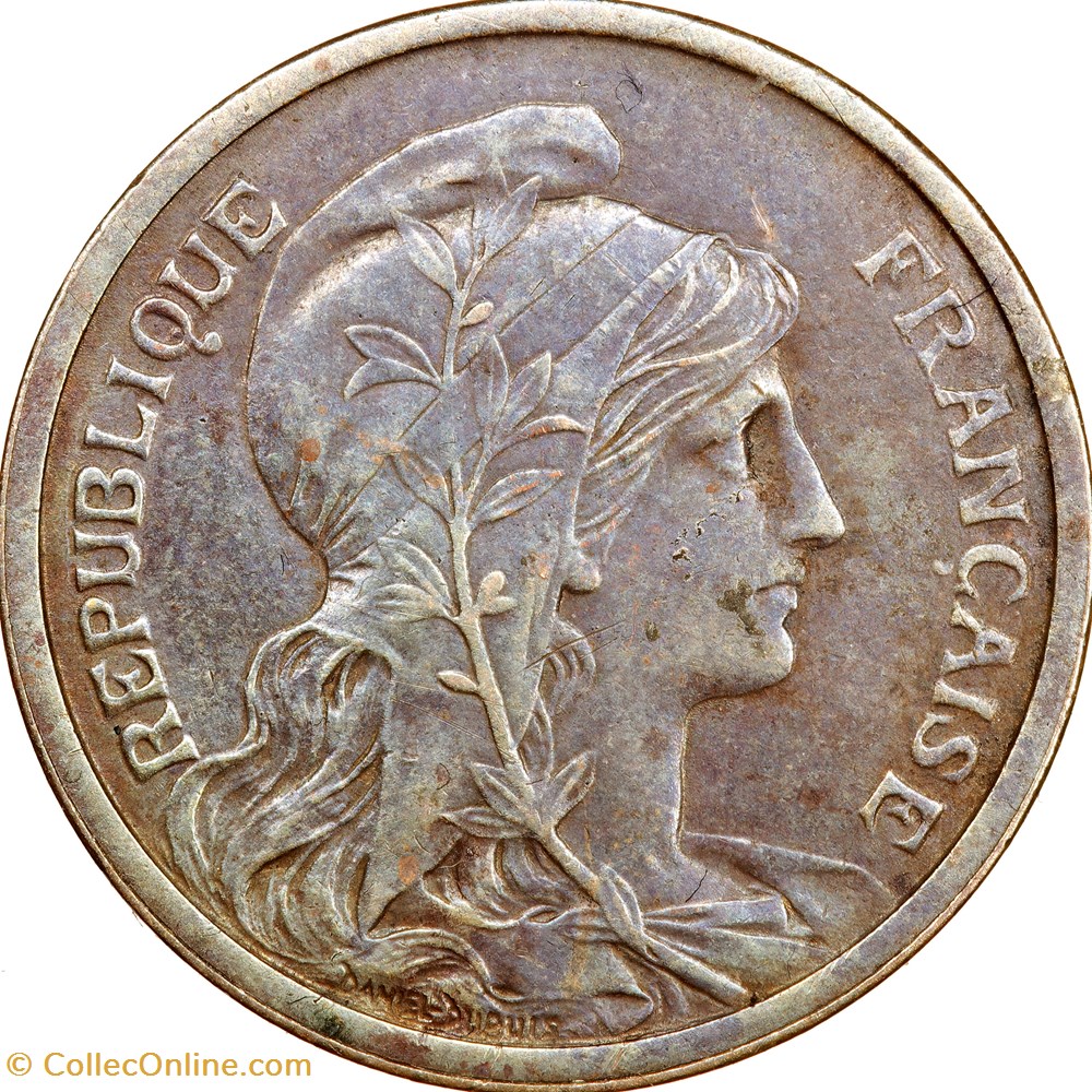 monnaies monde france 2 centimes daniel dupuis iiie republique 1914