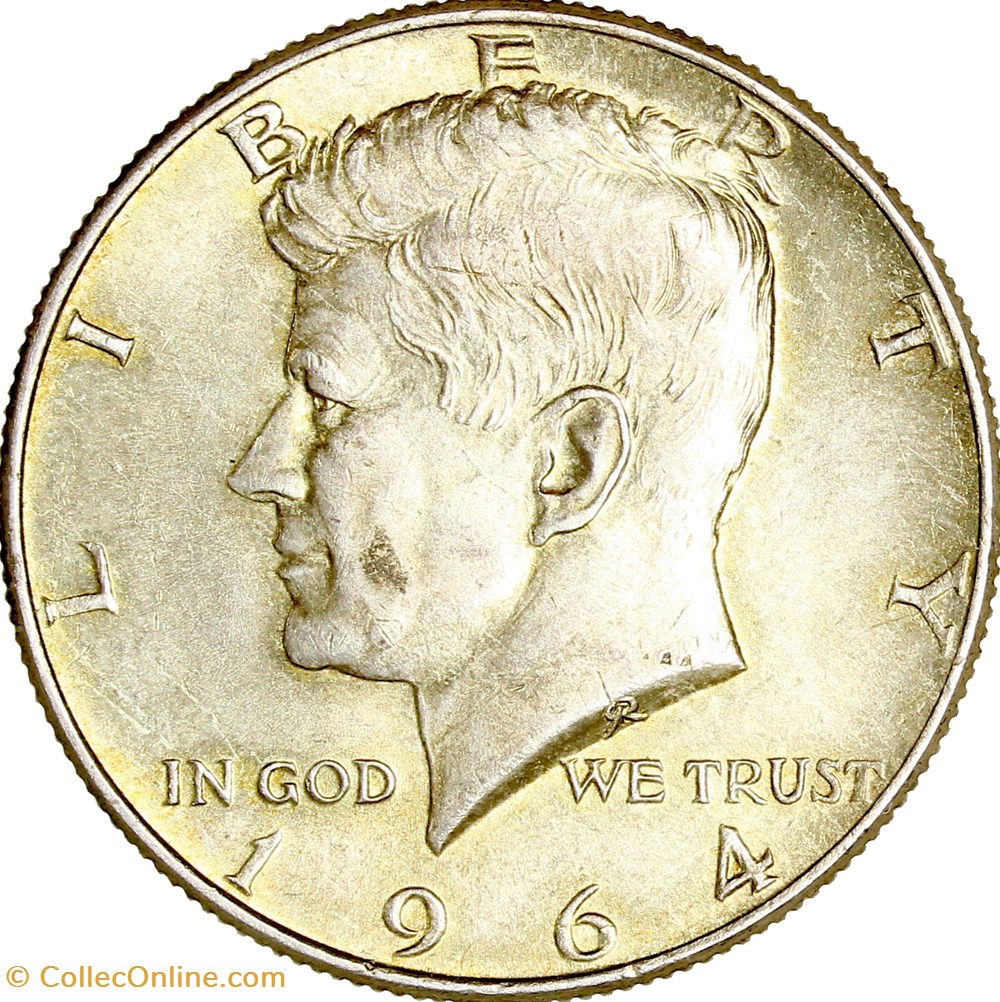 1/2 dollar Kennedy, Etats-Unis, 1964, Philadelphie monnaies monde 1 2 dollar kennedy etats unis 1964 philadelphie