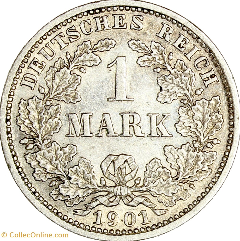 1 mark, Allemagne, 1901, Munich monnaies monde 1 mark allemagne 1901 munich
