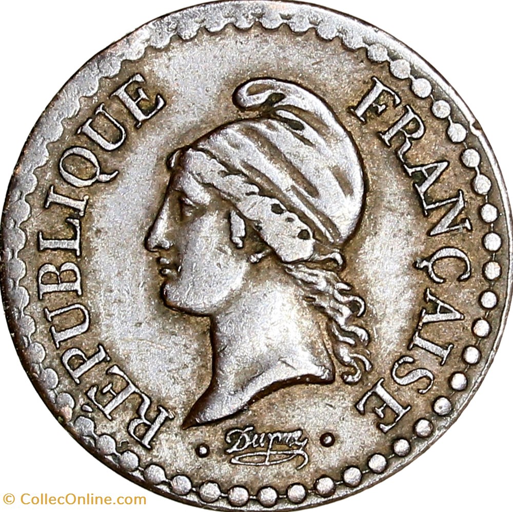 Un centime Dupré, IIe République, 1851, accent sur le E, Paris monnaies monde france un centime dupre iie republique 1851 accent sur le e paris