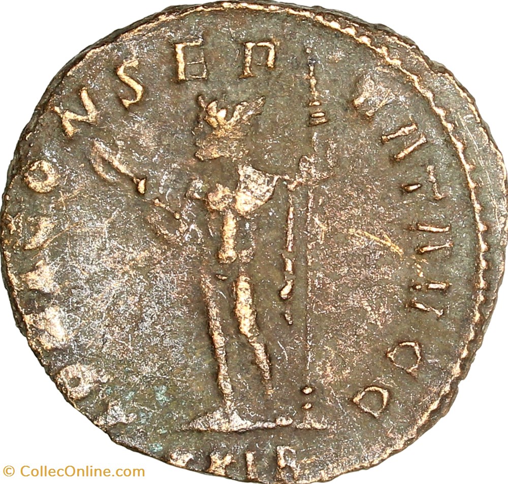 Aurelianus de Dioclétien, Jupiter, 286-287, Rome monnaies antiques romaines imperiales republicaines aurelianus de diocletien jupiter 286 287 rome