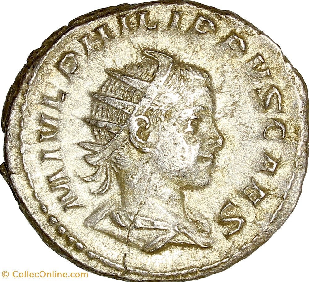 monnaies antiques romaines imperiales et republicaines antoninien de philippe ii cesar philippe ii 244 246 rome