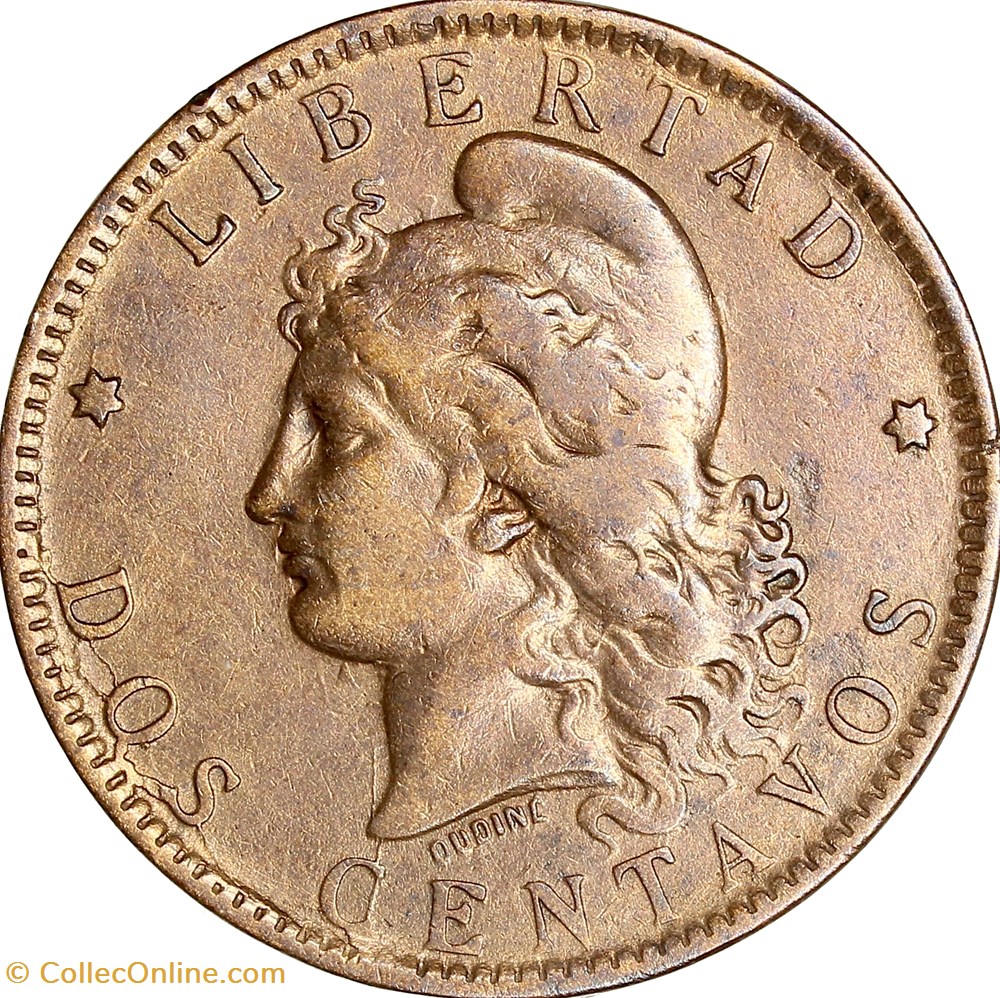 2 centavos, Argentine, 1891 monnaies monde 2 centavos argentine 1891