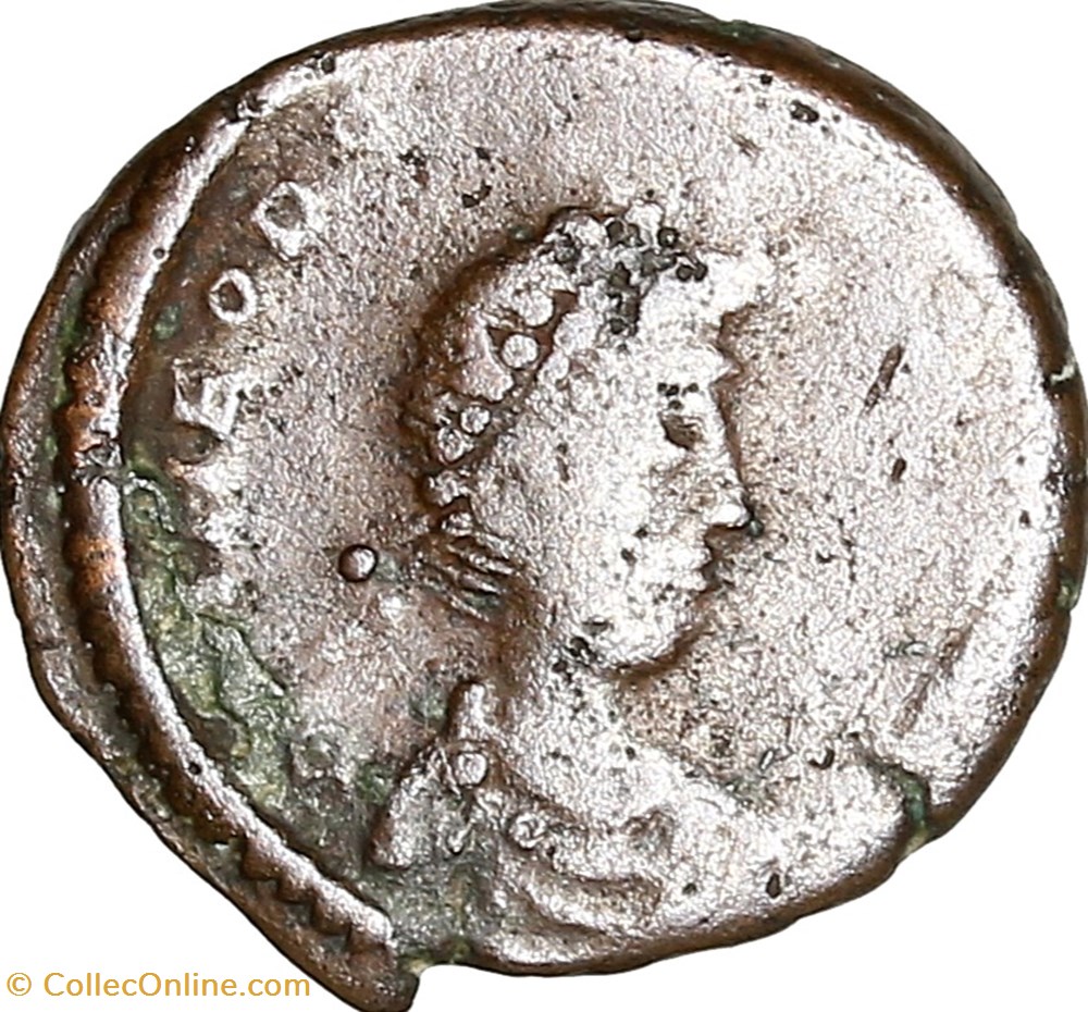 monnaies antiques romaines imperiales et republicaines nummus de theodose ier salus reipublicae 388 395 nicomedie