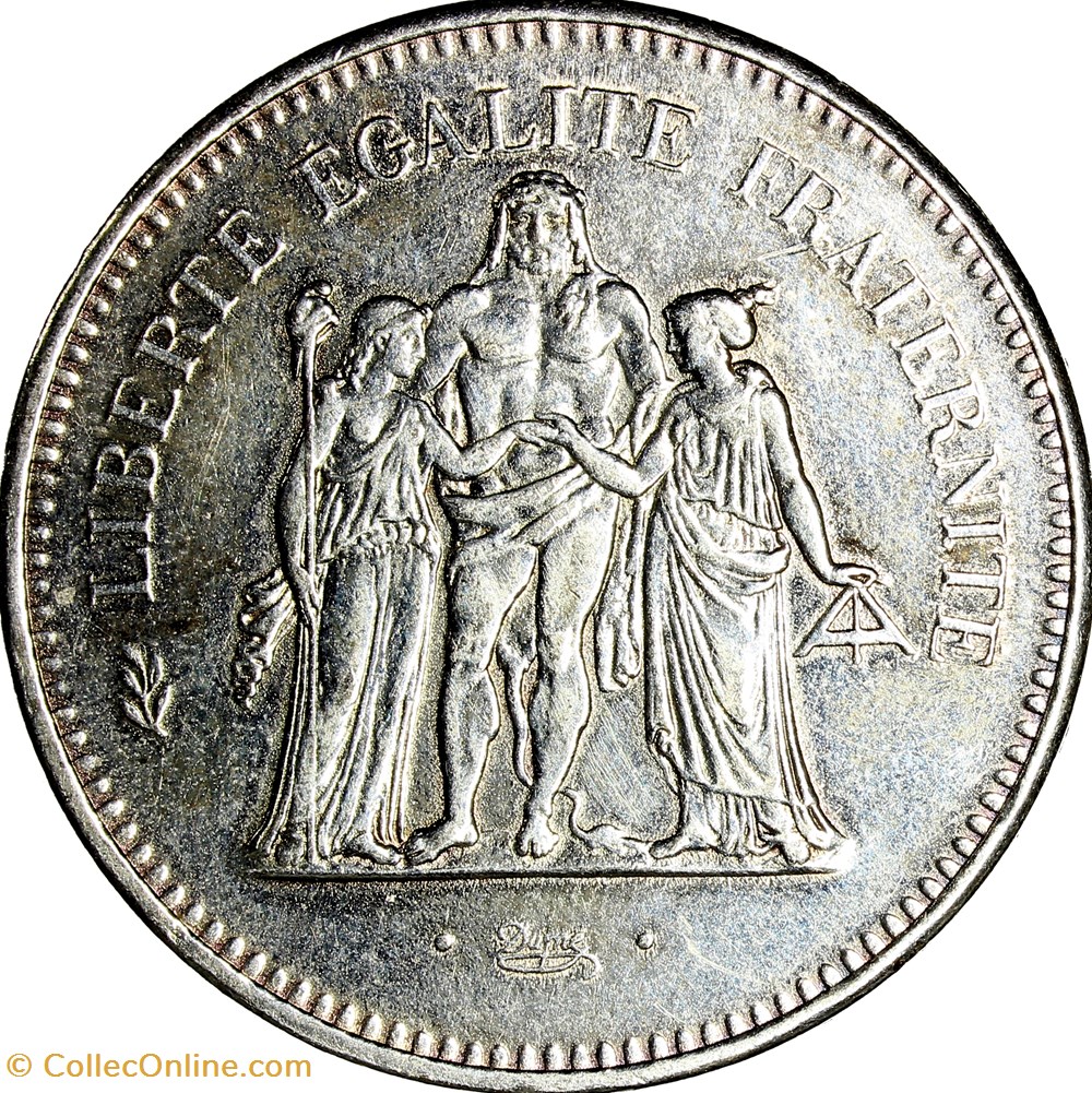 50 francs Hercule, Ve République, 1976, faux monnaies monde france 50 francs hercule ve republique 1976 faux