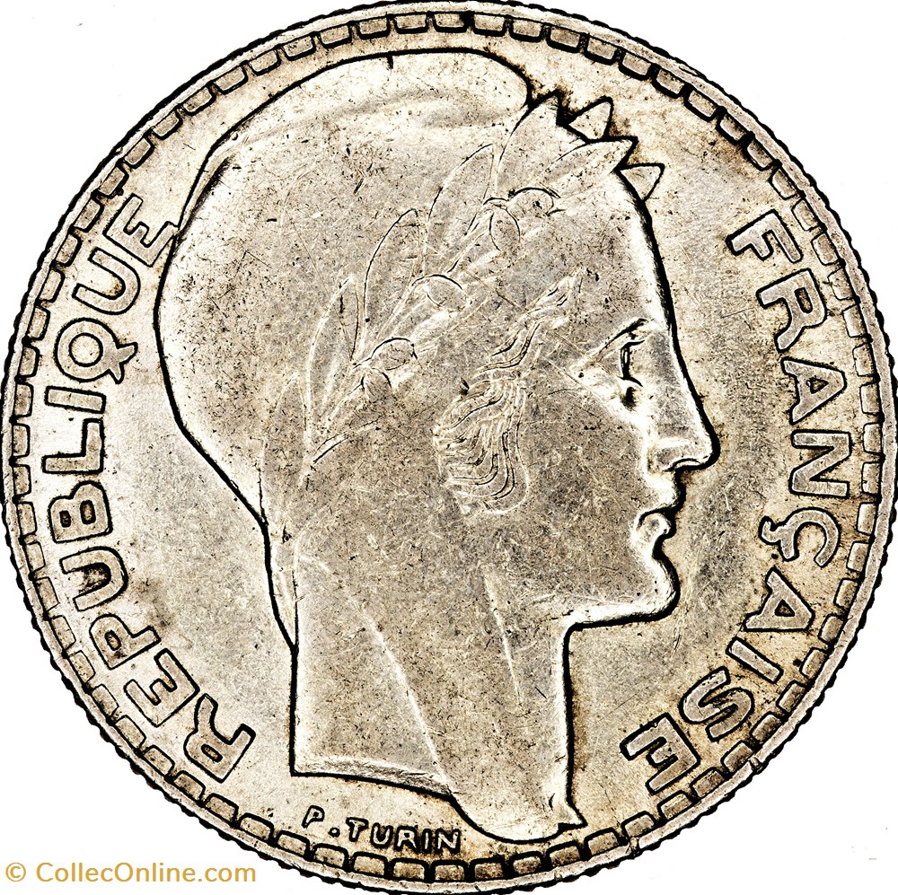 10 francs Turin, IIIe République, 1939 monnaies monde france 10 francs turin iiie republique 1939