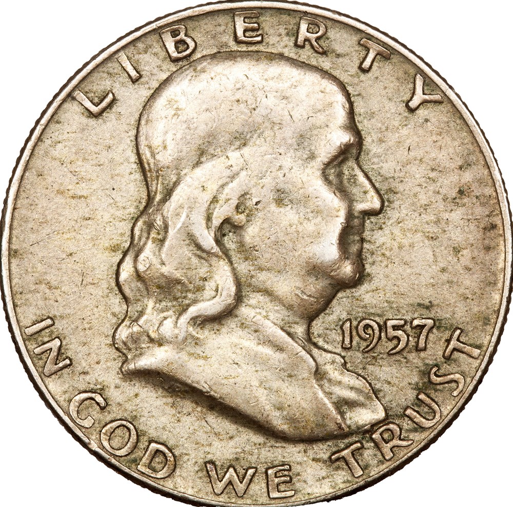 1/2 dollar Franklin, Etats-Unis, 1957, Denver monnaies monde 1 2 dollar franklin etats unis 1957 denver