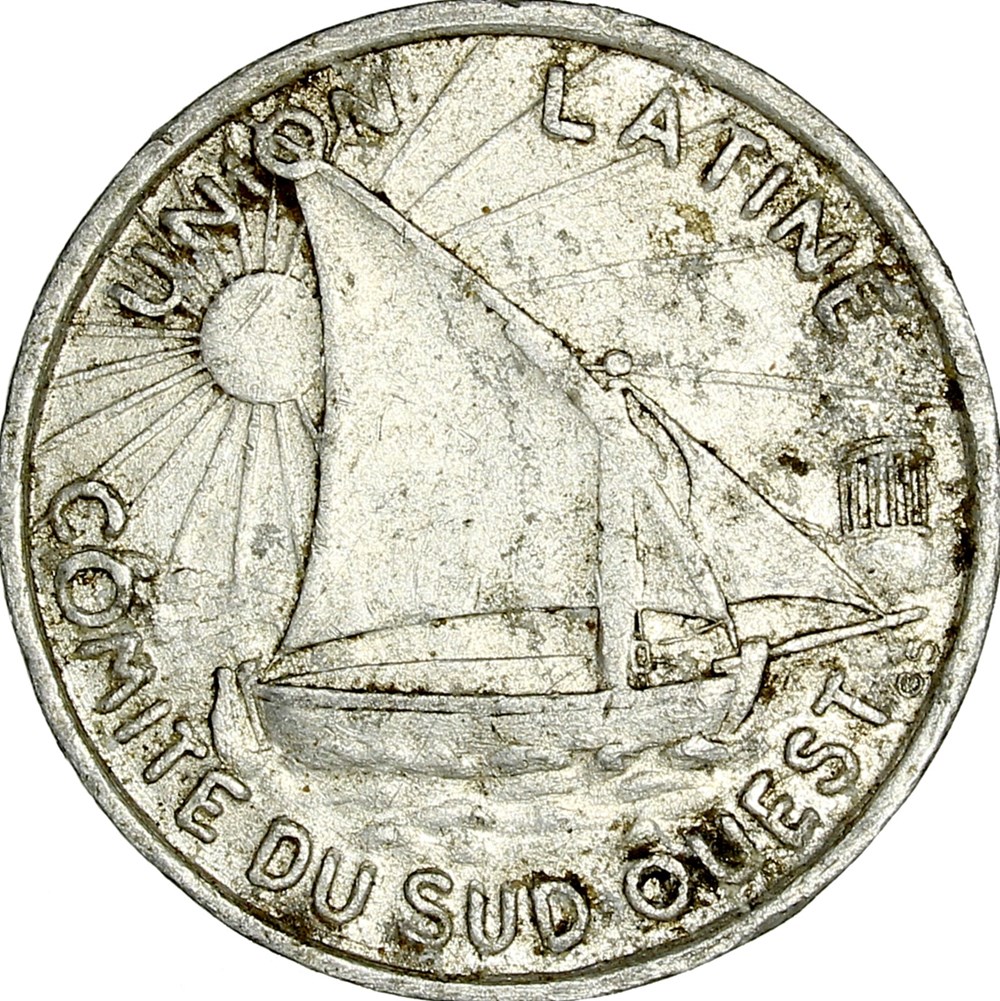 10 centimes, Union latine - comité du Sud-Ouest, 1922 monnaies monde france 10 centimes union latine comite du sud ouest 1922