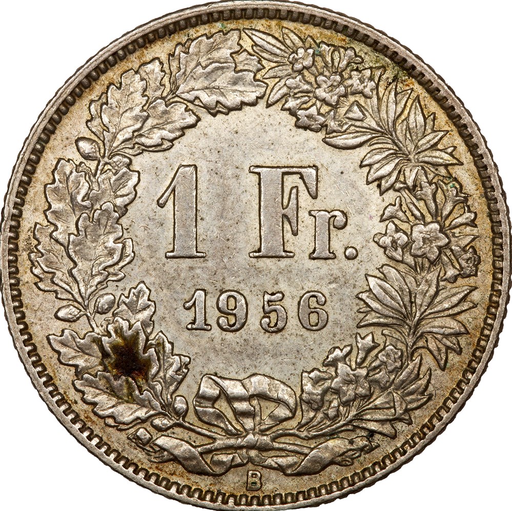 1 franc Helvetia Suisse, 1956, Berne monnaies monde 1 franc helvetia suisse 1956 berne