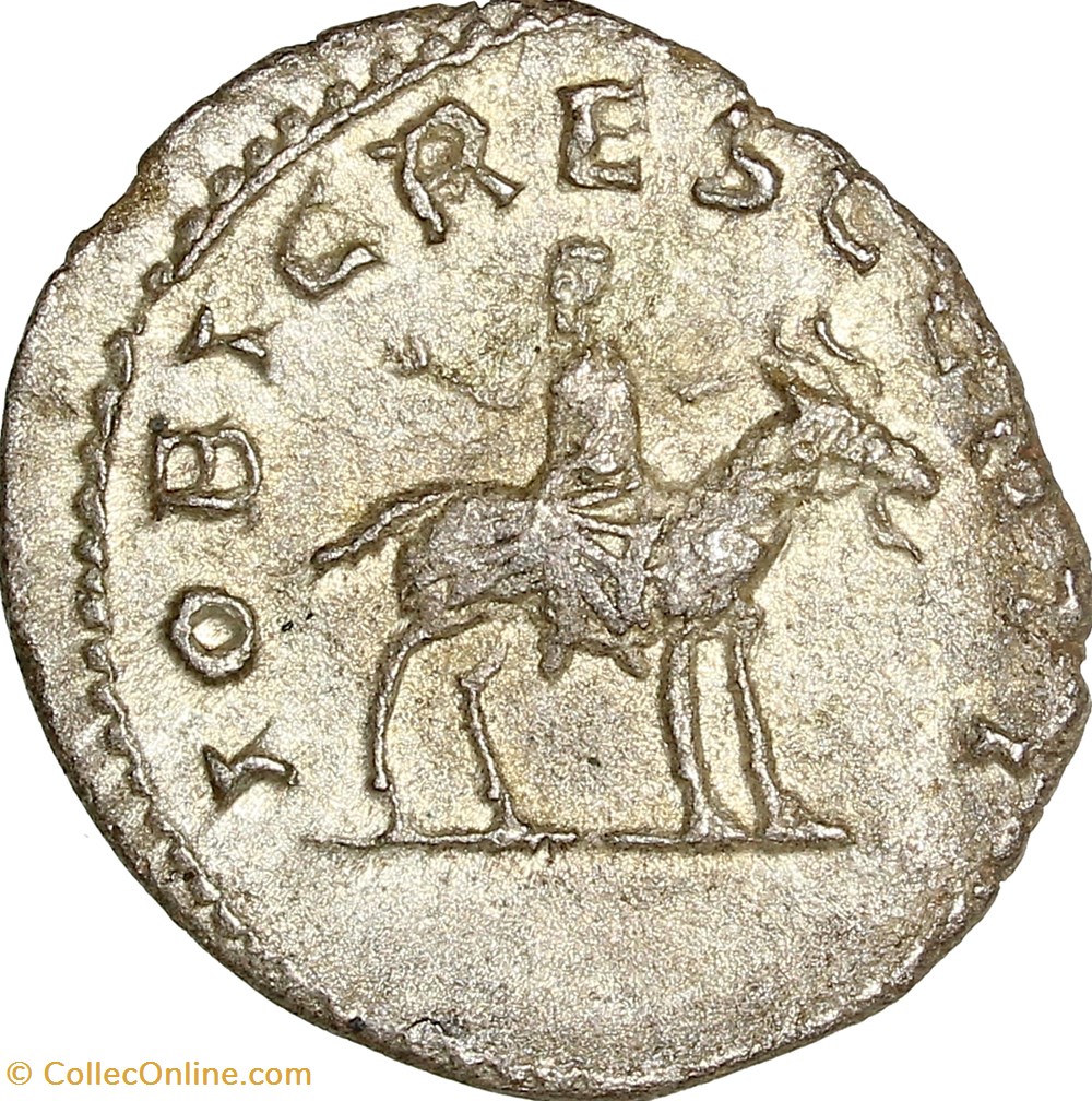 Antoninien de Valérien II césar, Jupiter, printemps 256 - début 258, Rome monnaies antiques romaines imperiales et republicaines antoninien de valerien ii cesar jupiter printemps 256 debut 258 rome