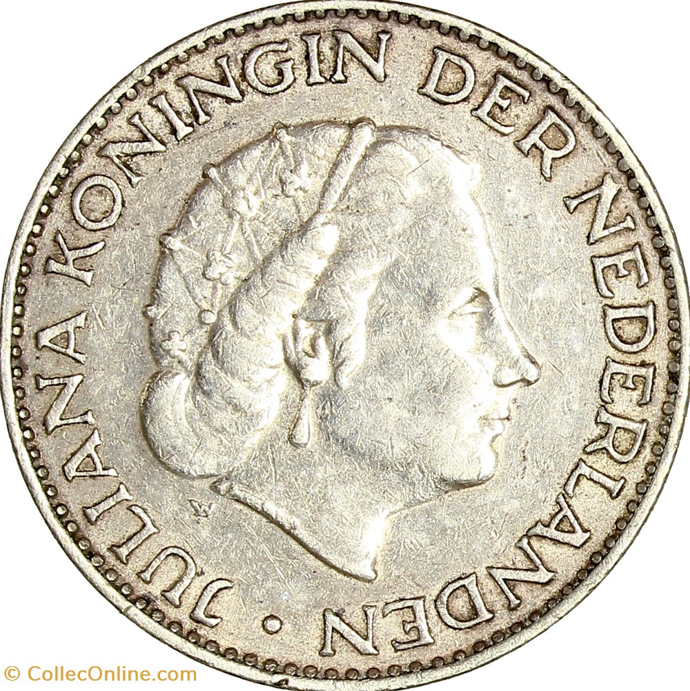 1 gulden, Juliana des Pays-Bas, 1956 monnaies monde 1 gulden juliana des pays bas 1956