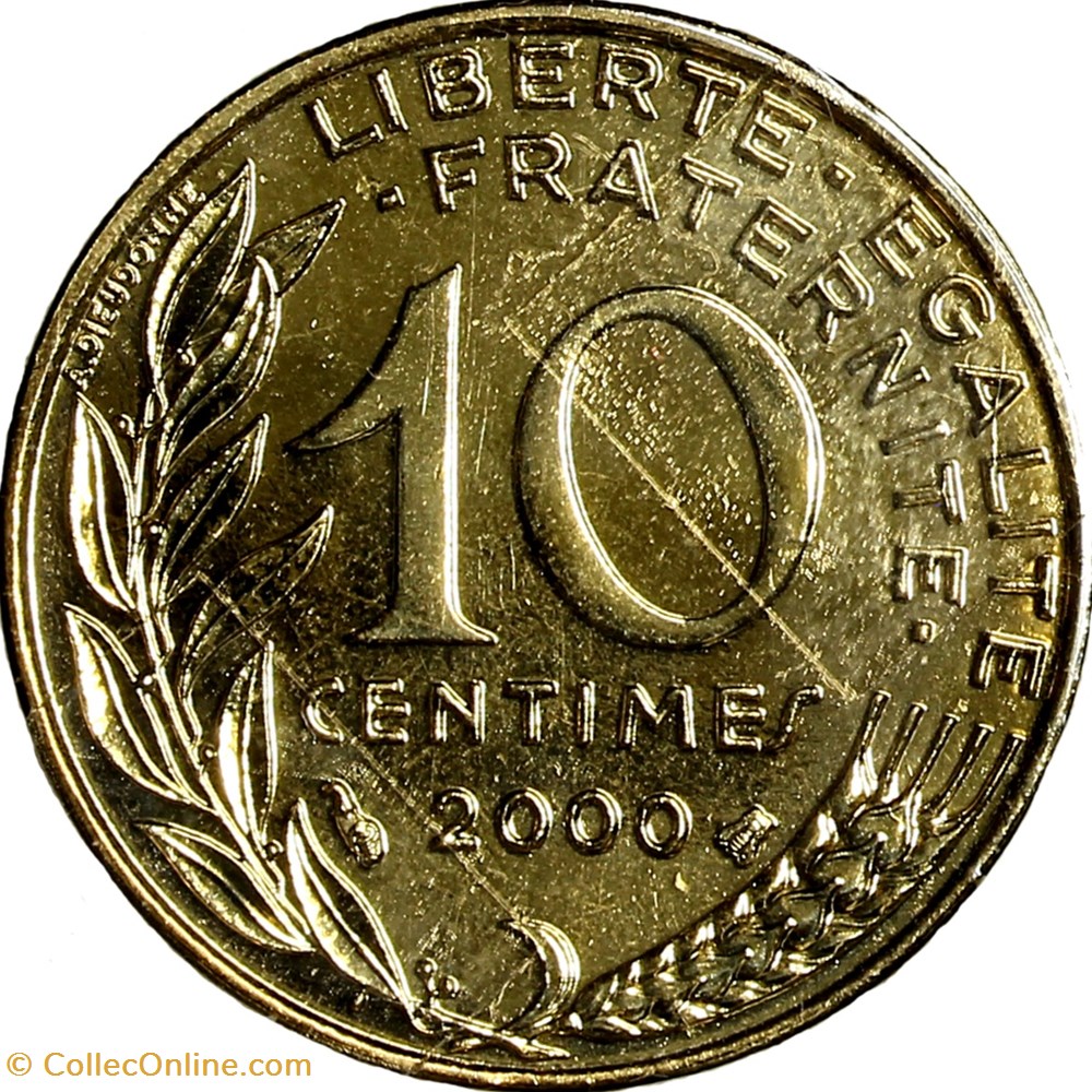 10 centimes Marianne, BU, 2000 monnaies monde france 10 centimes marianne bu 2000