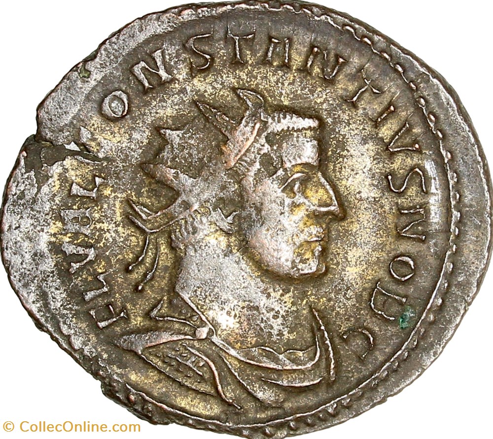 Aurelianus de Constance Ier Chlore césar, Providentia, 20 novembre - fin 293, Lyon monnaies antiques romaines imperiales et republicaines aurelianus de constance ier chlore cesar providentia 20 novembre fin 293 lyon