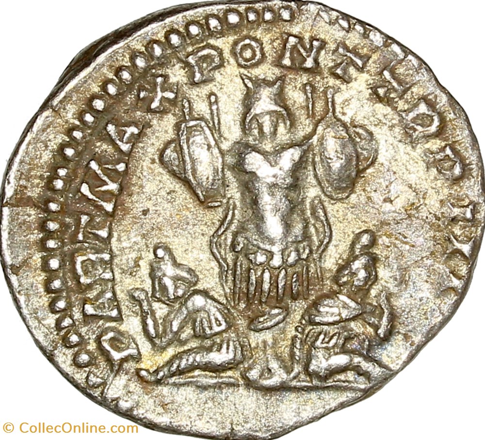 monnaies antiques romaines imperiales et republicaines denier de caracalla co empereur trophee 201 rome
