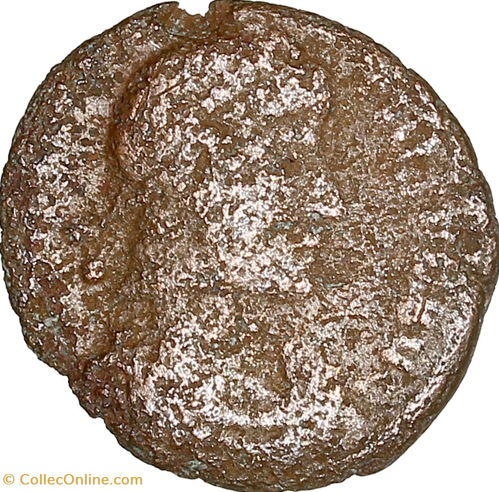 Maiorina réduite de Constance II, Spes Reipublice, 355-358, atelier indéterminé monnaies antiques romaines imperiales republicaines maiorina reduite de constance ii spes reipublice 355 358 atelier indetermine