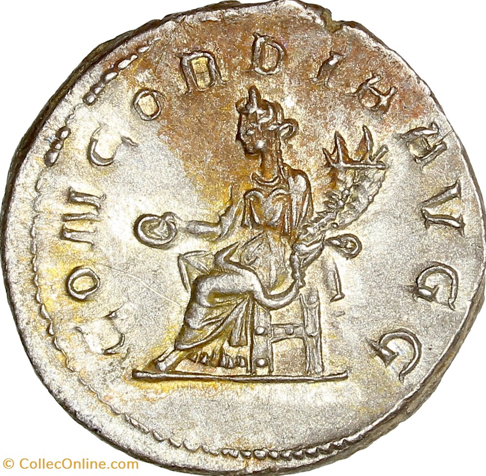 Antoninien d'Otacilia Severa, Concordia, 245-247, Rome monnaies antiques romaines imperiales et republicaines antoninien otacilia severa concordia 245 247 rome