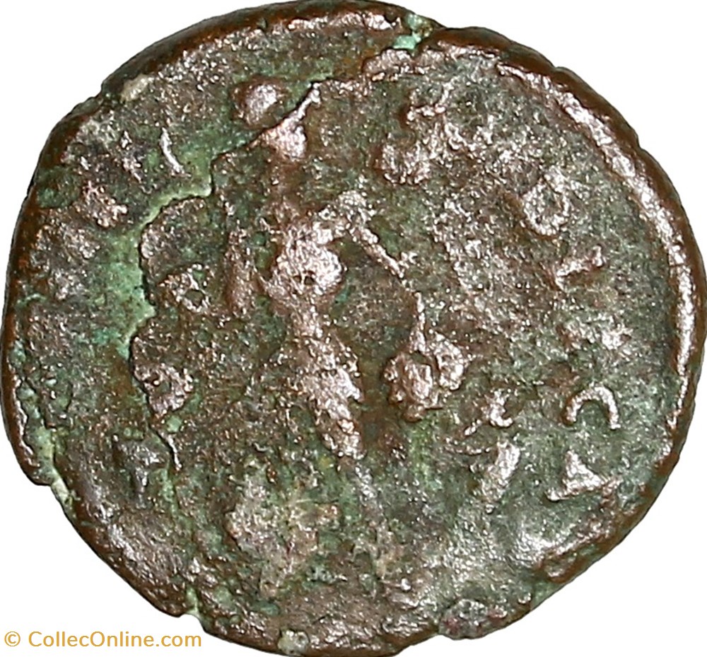 Nummus de Valentinien II, Salus Reipublicae, 388-392, atelier ind. monnaies antiques romaines imperiales et republicaines nummus de valentinien ii salus reipublicae 388 392 atelier ind