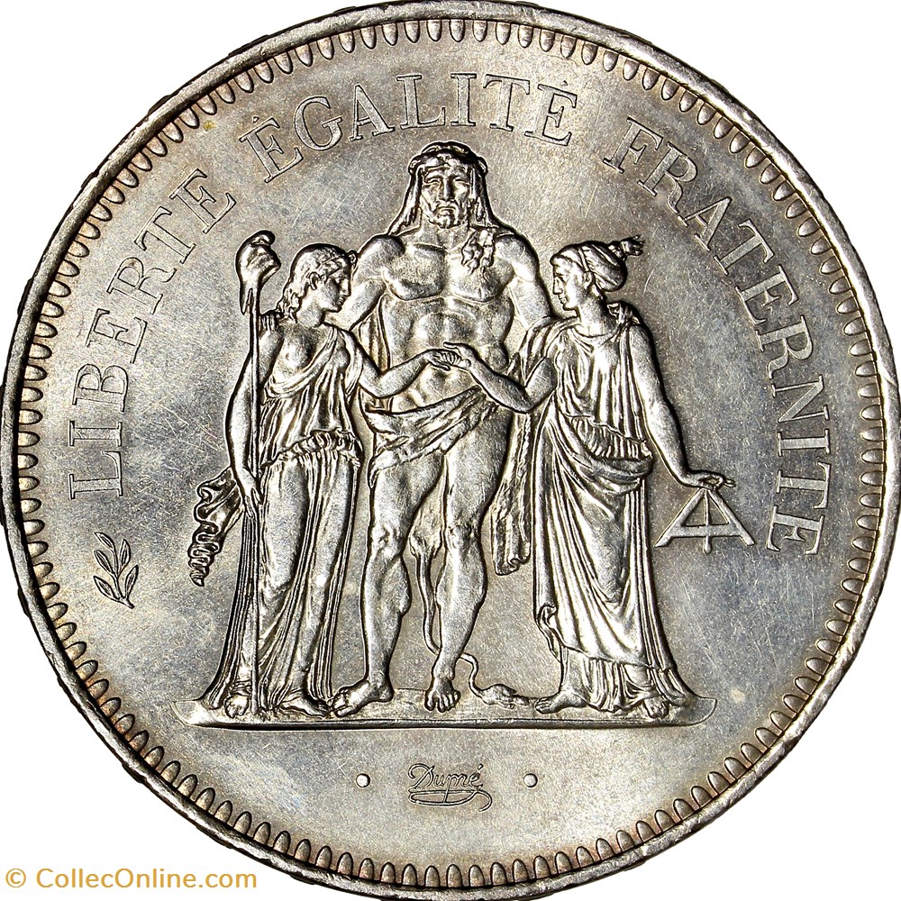 50 francs Hercule, Ve République, 1979 monnaies monde france 50 francs hercule ve republique 1979
