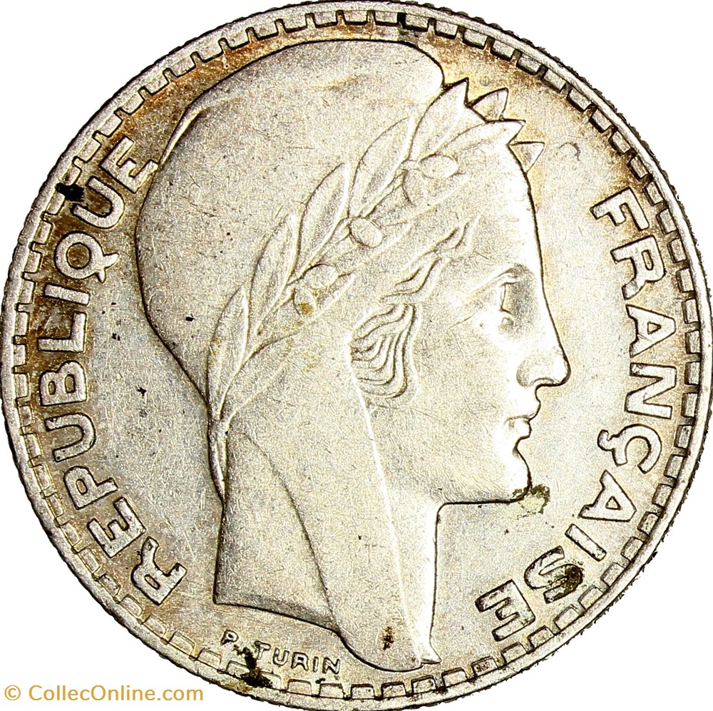 10 francs Turin, IIIe République, 1934, 3 court monnaies monde france 10 francs turin iiie republique 1934 3 court
