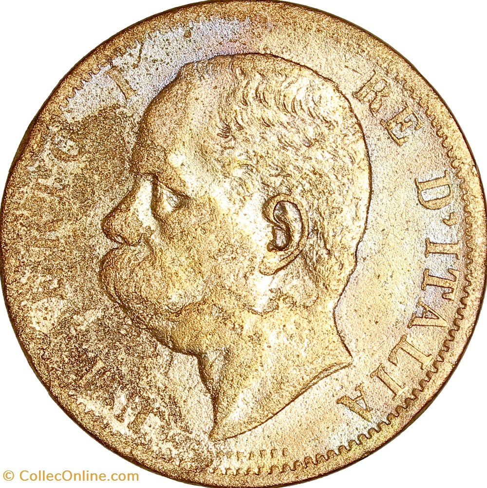10 centesimi, Humbert Ier d'Italie, 1894, Rome monnaies monde 10 centesimi humbert ier italie 1894 rome