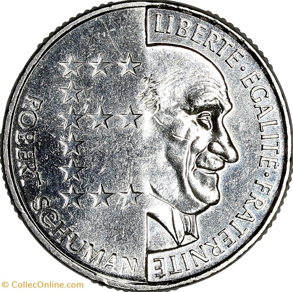 monnaies monde france 10 francs schuman ve republique 1986
