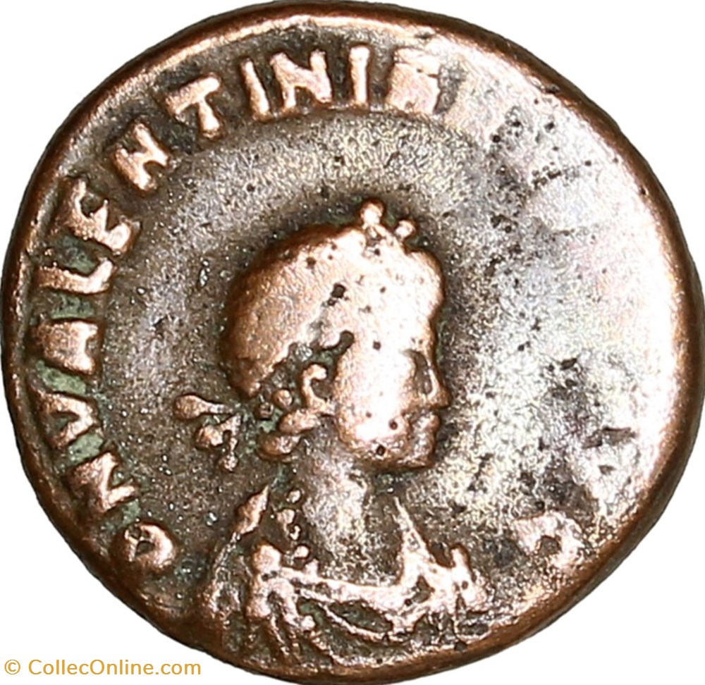 Nummus de Valentinien II, Salus Reipublicae, 388-392, Constantinople monnaies antiques romaines imperiales et republicaines nummus de valentinien ii salus reipublicae 388 392 constantinople
