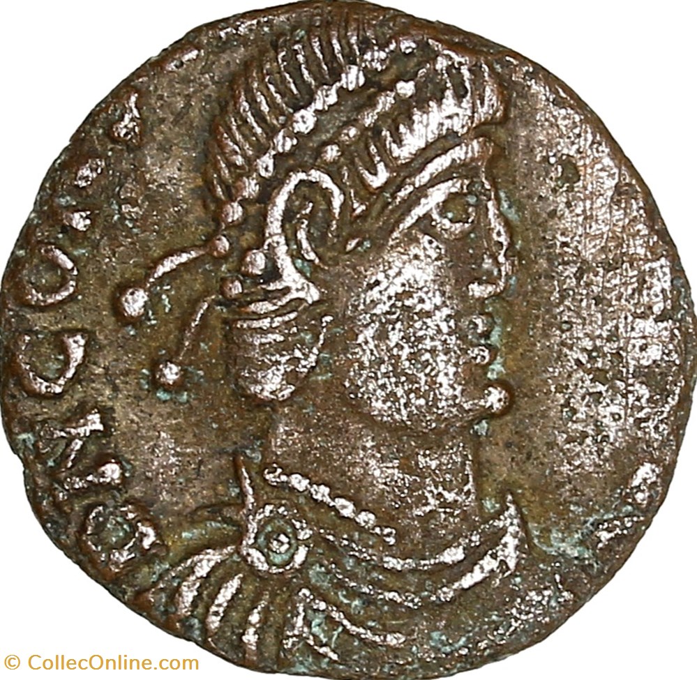 monnaies antiques romaines imperiales et republicaines maiorina reduite imitation de constance ii fel temp reparatio 350 360 atelier irregulier