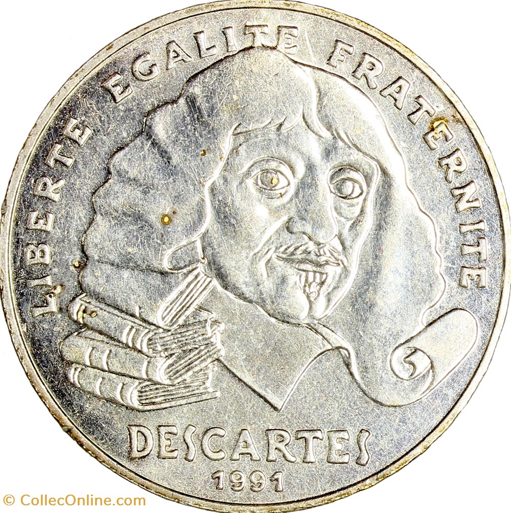 Francs Ren Descartes Ve R Publique Coins World